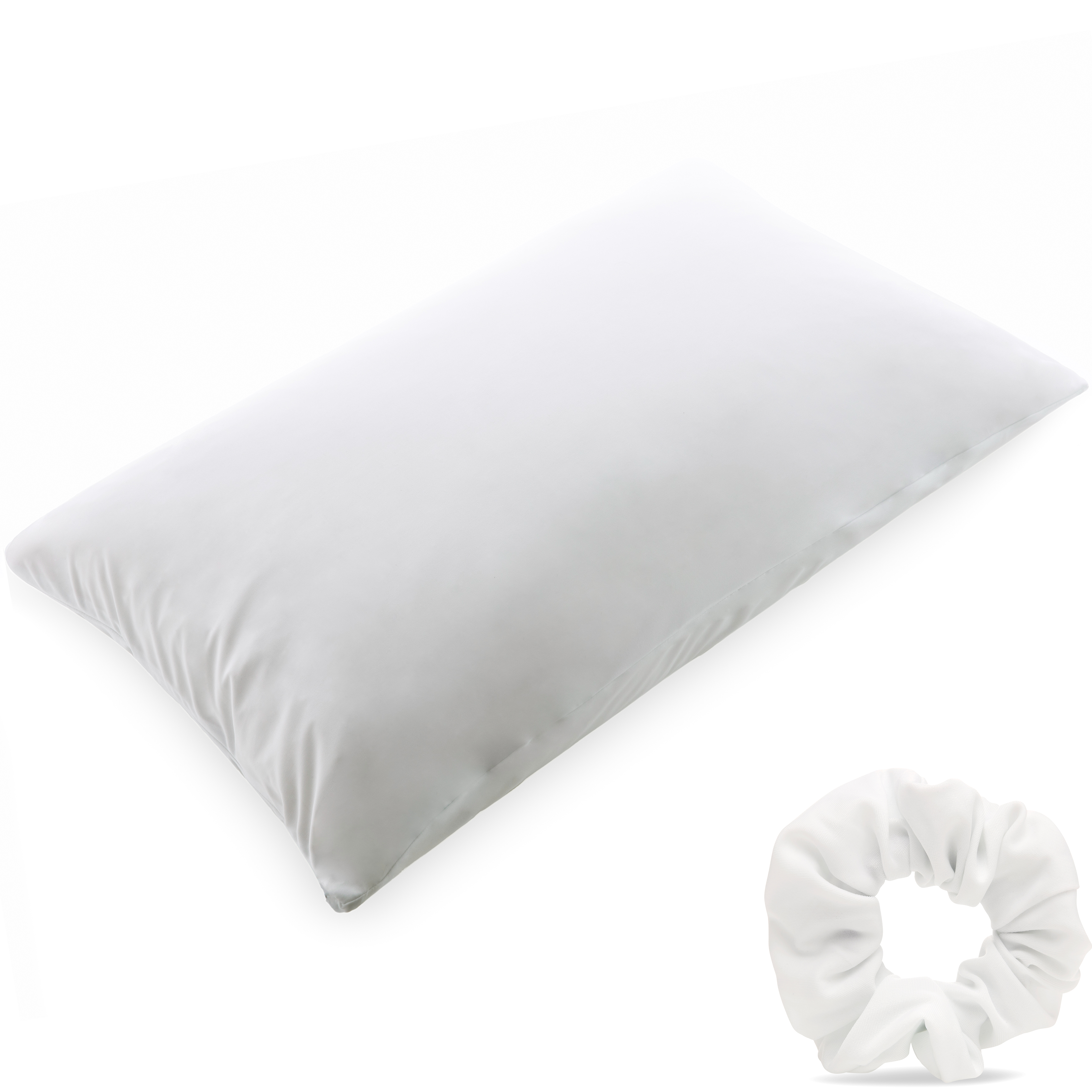 Matte Details about   Beauty Pillow Cover Keeps Hair Tangle Free and Bonus Matched Scrunchie 